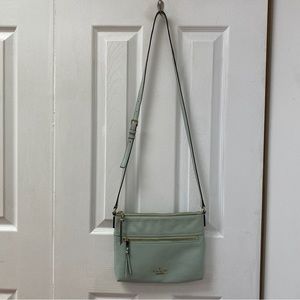 Kate Spade mint leather crossbody AS IS